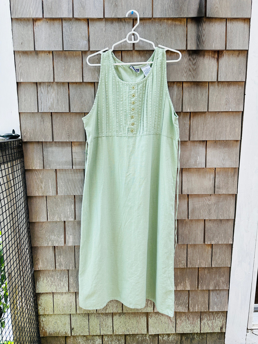 VTG cotton linen dress (M)