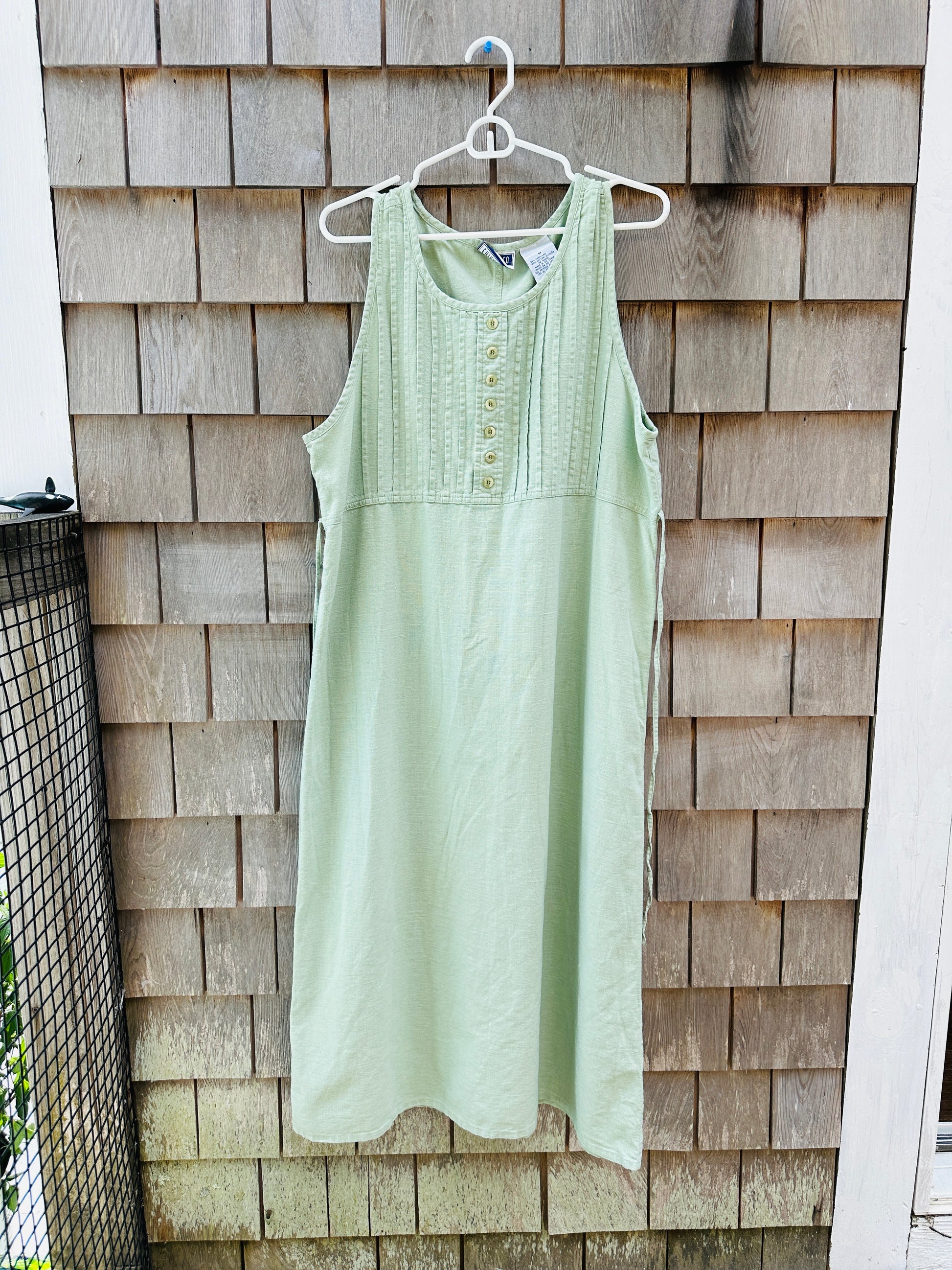 VTG cotton linen dress (M)
