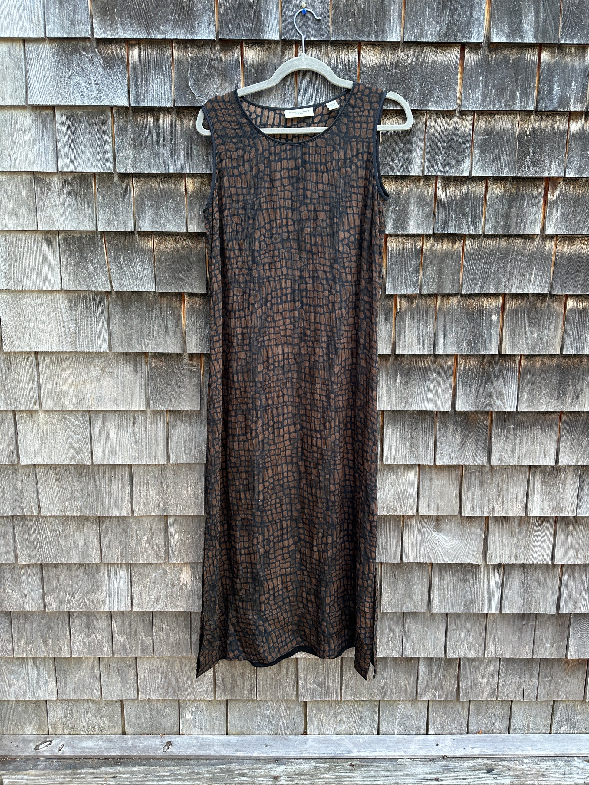 Silk maxi dress (M)