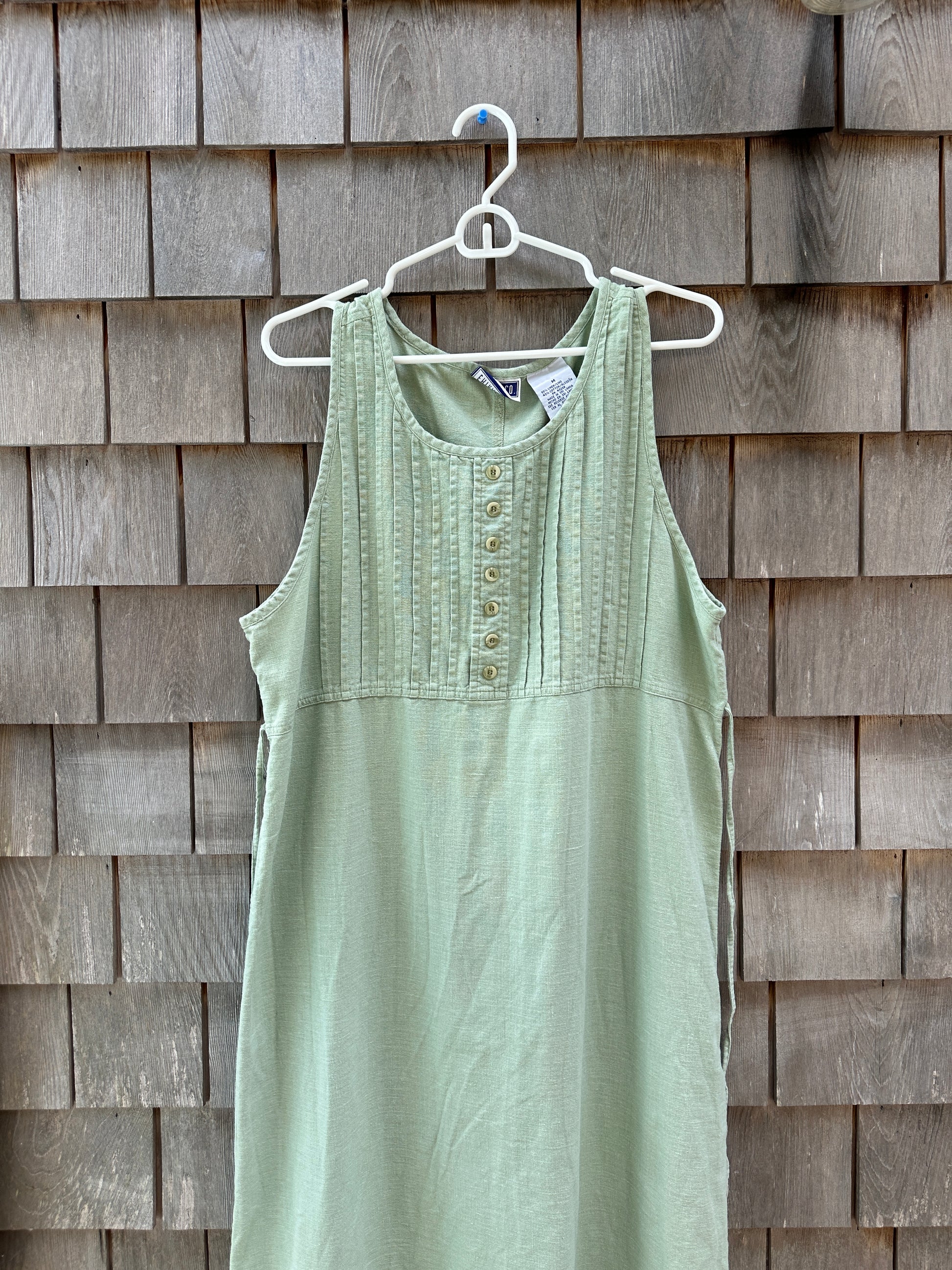 VTG cotton linen dress (M)