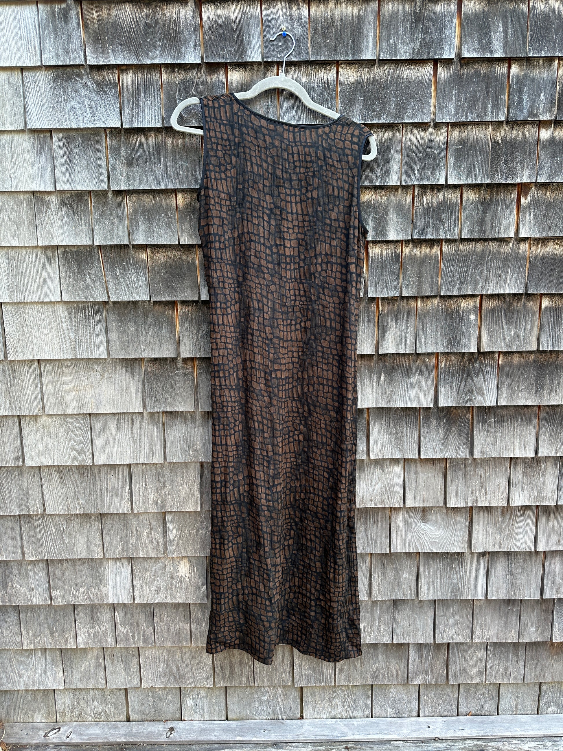 Silk maxi dress (M)