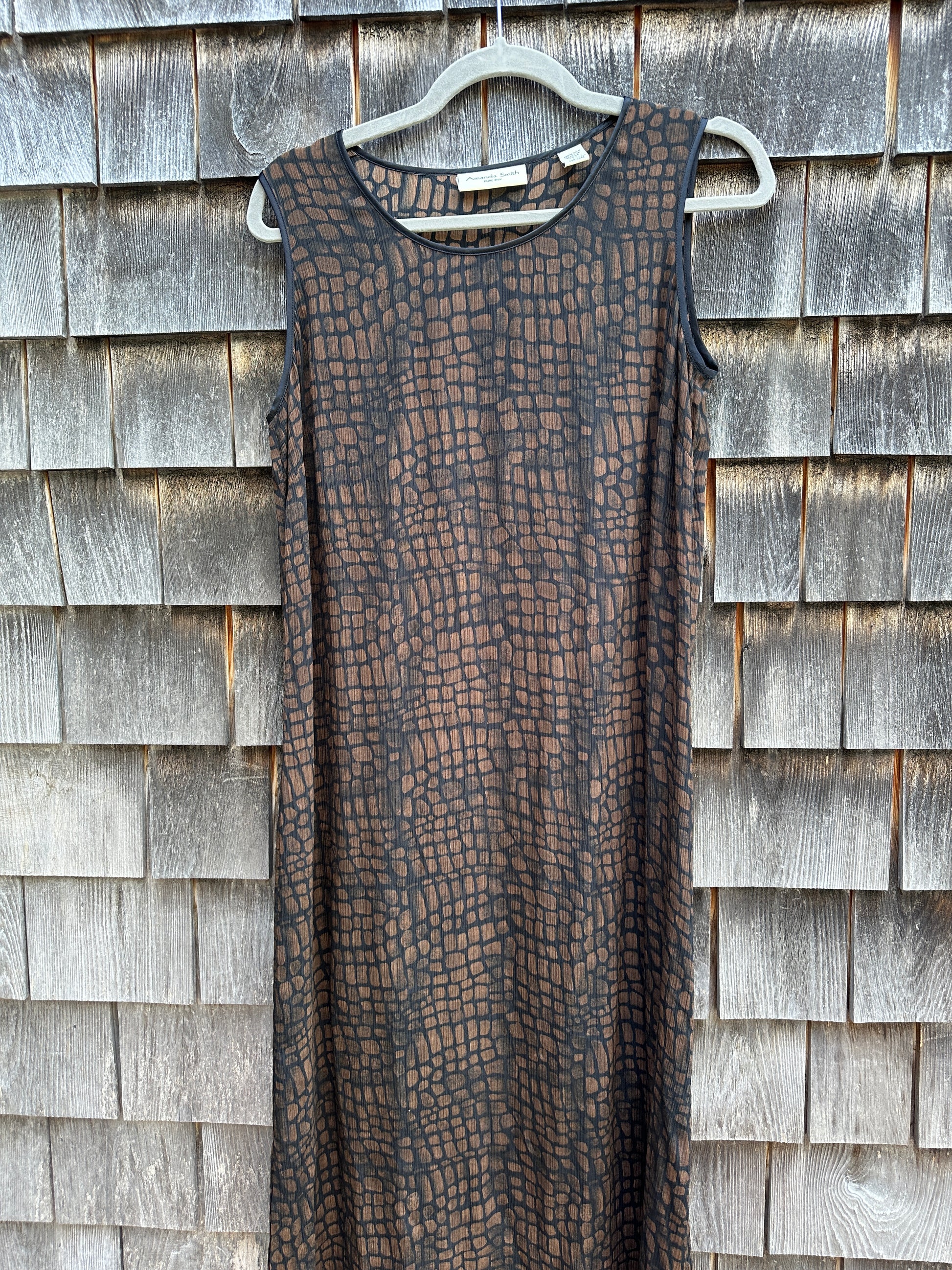 Silk maxi dress (M)