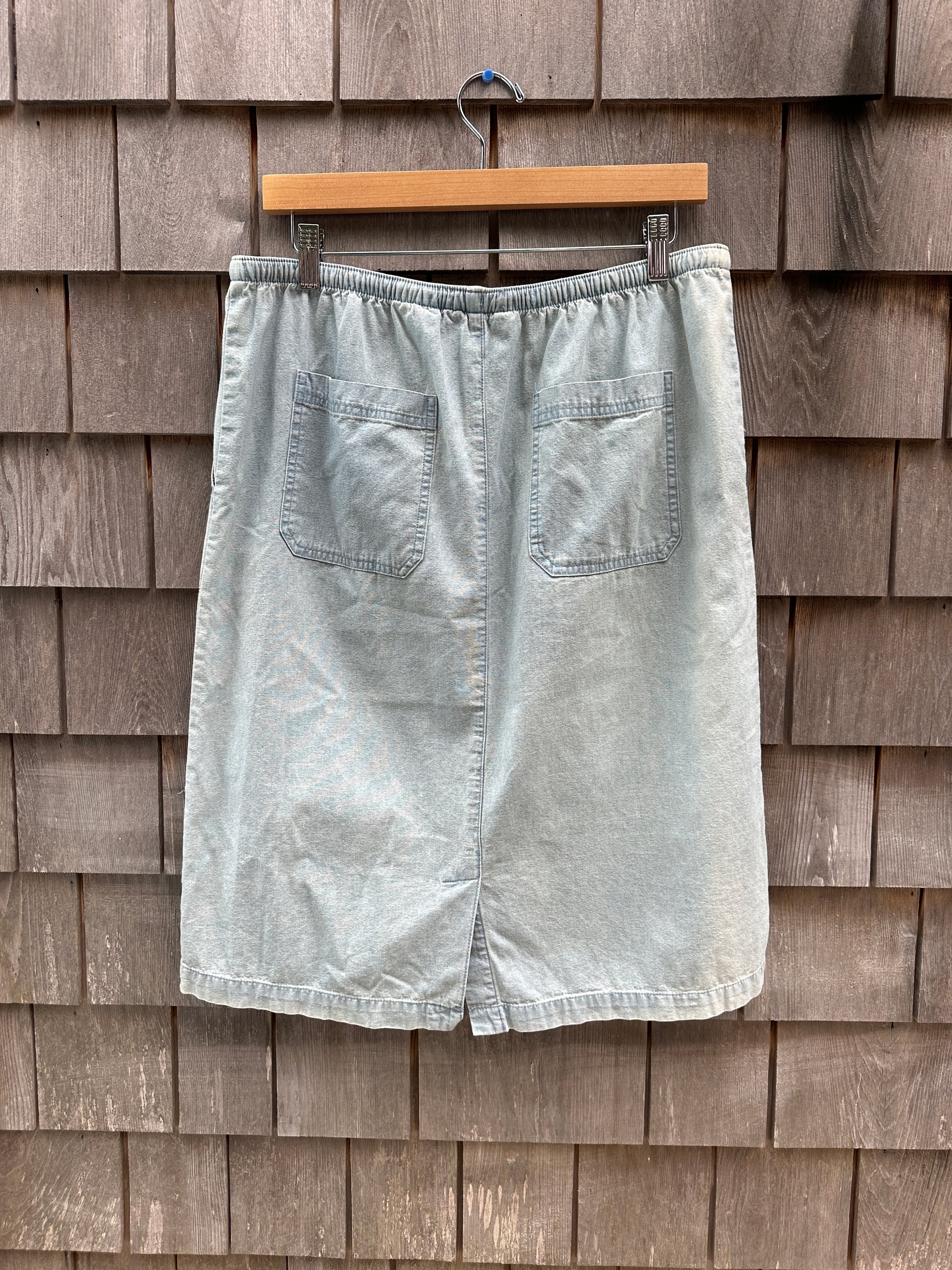 LL bean cotton skirt (M)